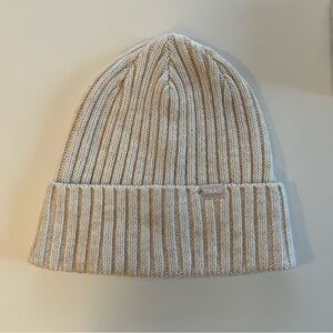 Aritzia TNA Beige Ribbed Knit Beanie